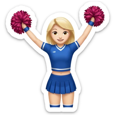 can you show the cheerleader's full body? sticker
