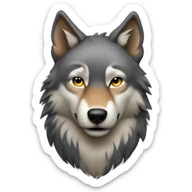 Wolf sticker