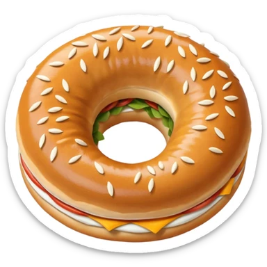 Bir adam simit yerken yanına kedi gelsin sticker