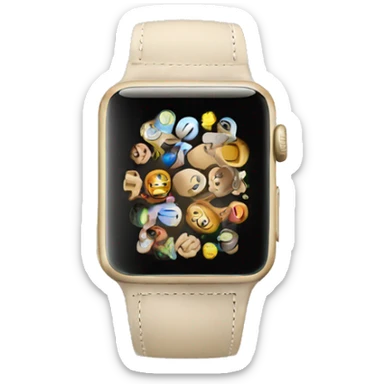 Iwatch beige band sticker