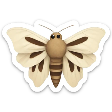 Moth sticker