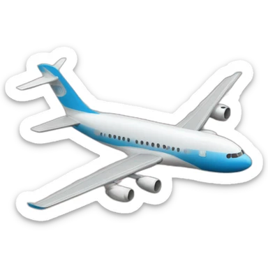 Un avion qui fonce sur deux tours immeuble sticker