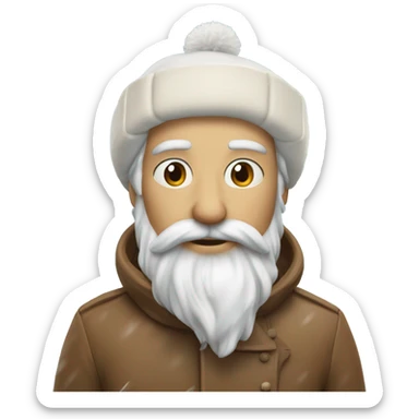 Roux sous la neige sticker