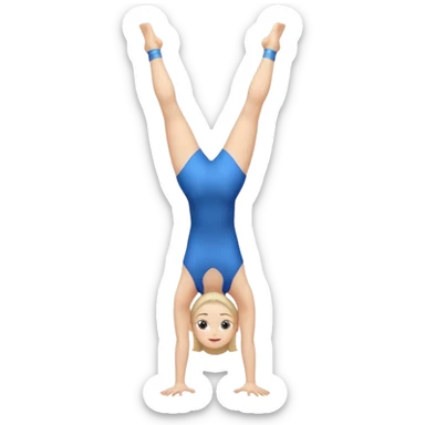 Launch gymnast doing a handstand sticker