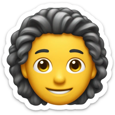 Crie um emoji de cupom de desconto com um tema relacionado ao cabelo. sticker