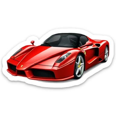 Create emoji one Ferrari Enzo red  sticker