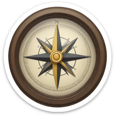Compass sticker