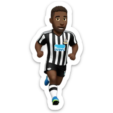 newcastle player running white skin sticker