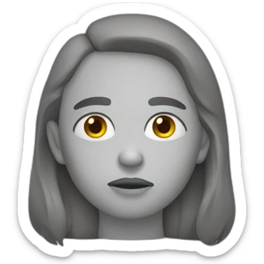 Triste énervée sticker