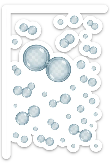 molecole di ossigeno che volano sticker