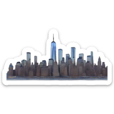 NYC skyline sticker