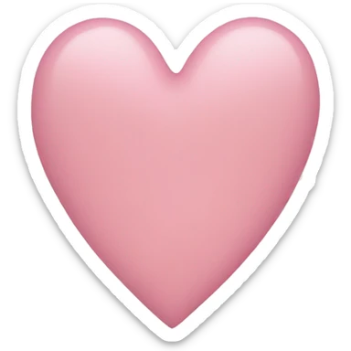 Light pink heart sticker