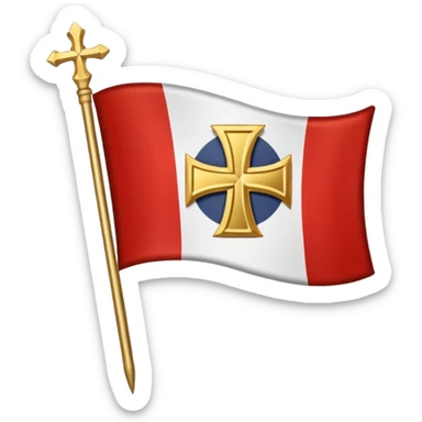 templar x gods of olympus x staff badge flag sticker