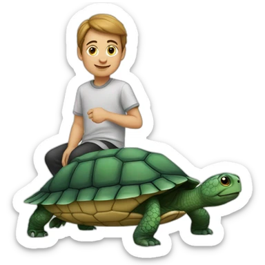 Pied sur tortue sticker