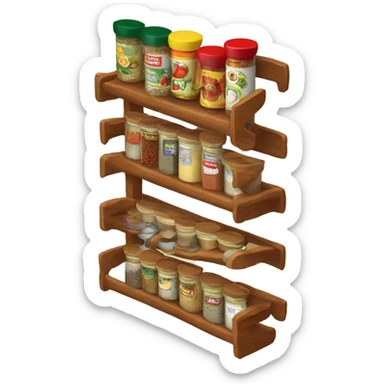 Spice rack sticker