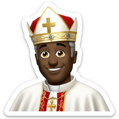 le pape avec p diddy sticker