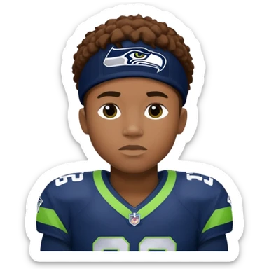do an emoji of Seattle Seahawks' wide receiver Jaxon Smith-Njigba sticker