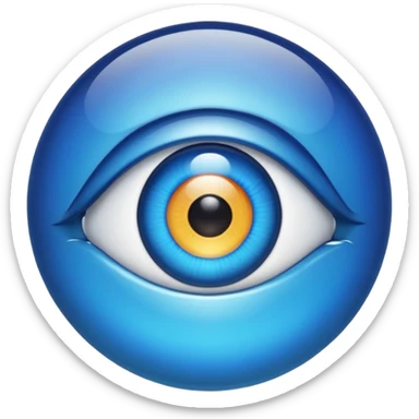 nazar eye bead sticker