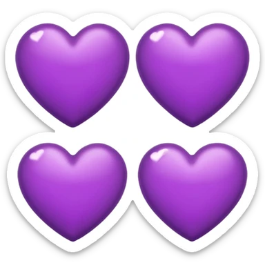 Two Purple Heart emoji sticker