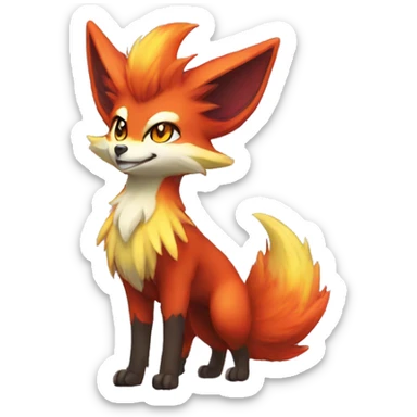  Delphox Full body sticker