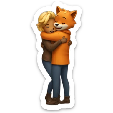 Jiniret hug Foxi.nu sticker