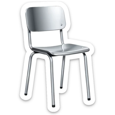 danish design metal chair sticker