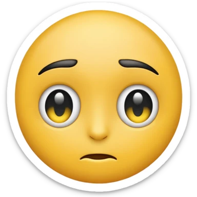 Emoji giving side eye sticker