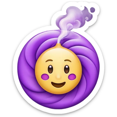 create a smell emoji in the style of iphone sticker