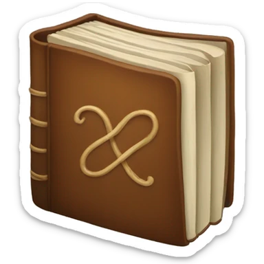 Brown books sticker