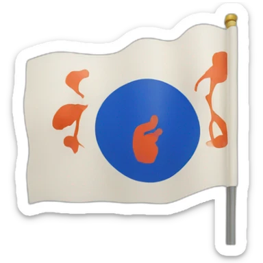 peace svastika flag sticker