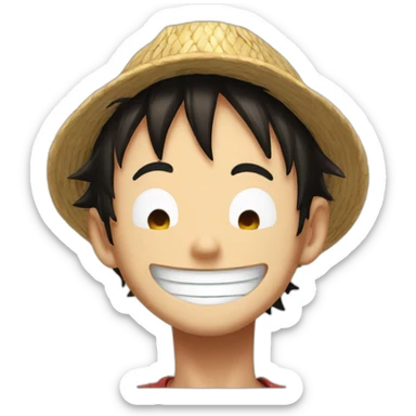 Luffy laughing sticker