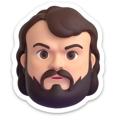Jack Black's head sticker