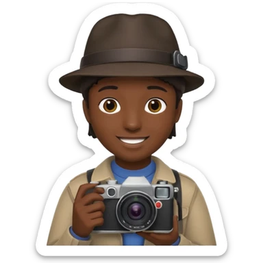 black Street Photographer sticker