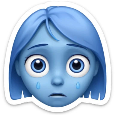 Sadness from the Inside Out movie sticker