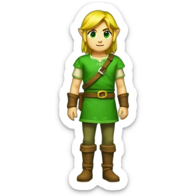 link green tunic sticker