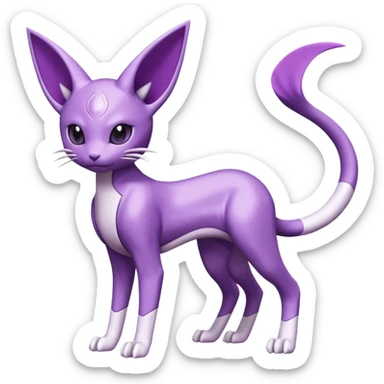 Purloin-Espeon-Genesect-Mewtwo-Fakémon-hybrid-creature (full body)  sticker