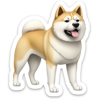 Akita Dog Breed Full Body sticker