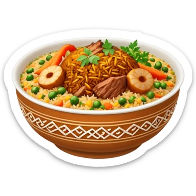 A bowl of biryani sticker