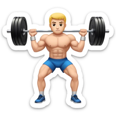 barbell shrugs sticker