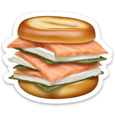 bagel sandwich sticker
