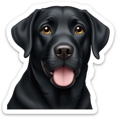 Black Labrador  sticker