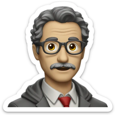 Professor from La casa de papel sticker