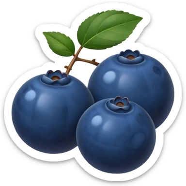 two blueberries sticker