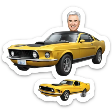 Leo Laporte and his Mustang Mach E sticker