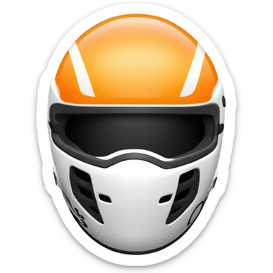 racing helmet Norris  sticker
