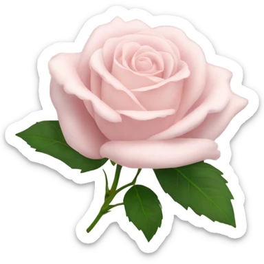 Pale pink rose sticker