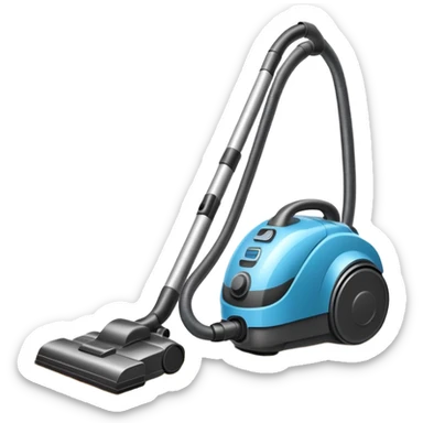 vacuum cleaner cleaning a floor sticker
