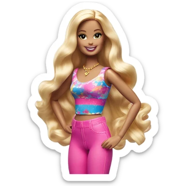 barbie sticker