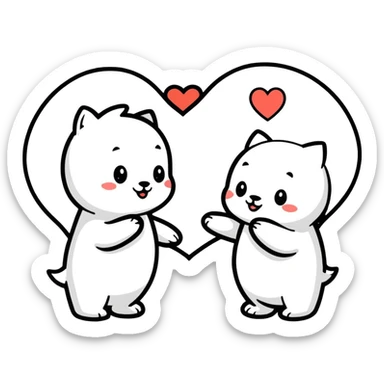 I love you as friends  sticker