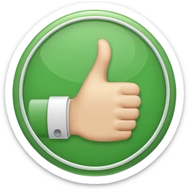 Make a plain green circle with a good sign sticker